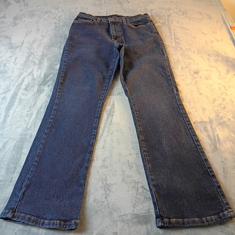 Style & Co Petite Bootcut Jeans Womens 6P Dark Wash‎ Denim Stretch Blue Pants